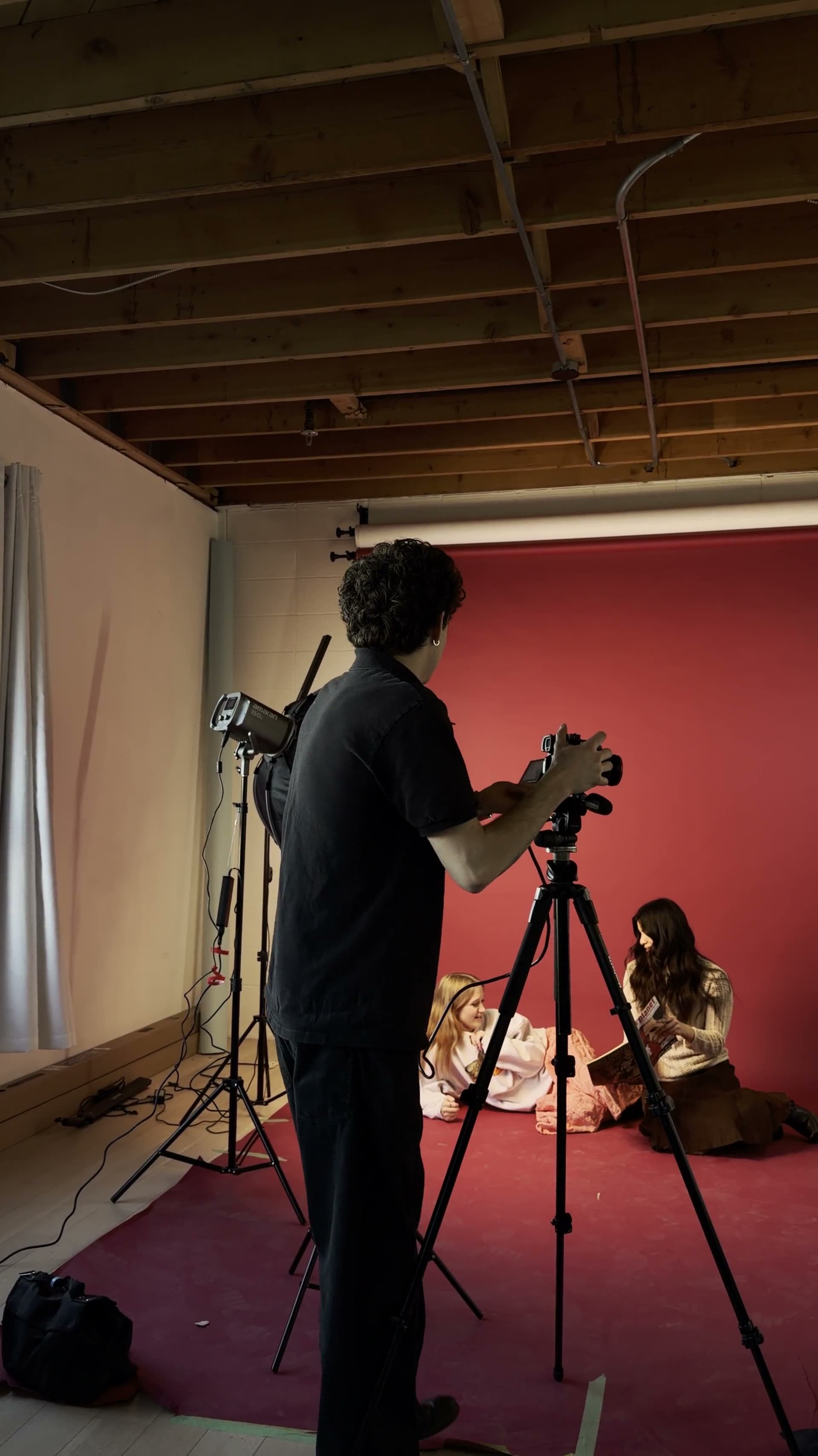 Red Room · On set